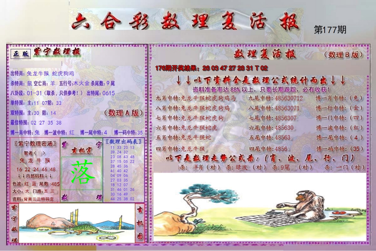 2024177期数理复活报