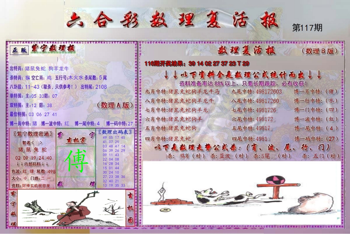 2024117期数理复活报