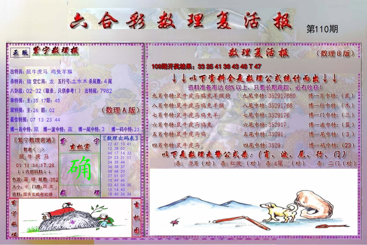 2024110期数理复活报