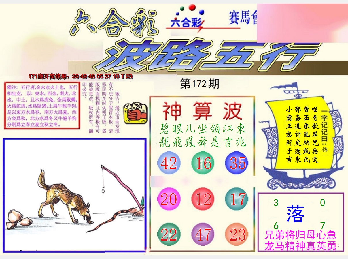 2024172期波路五行
