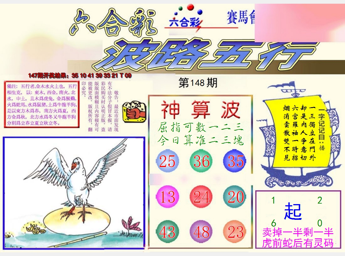 2024148期波路五行