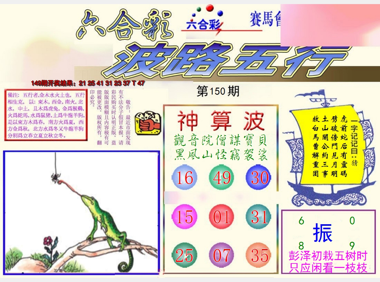 2024150期波路五行