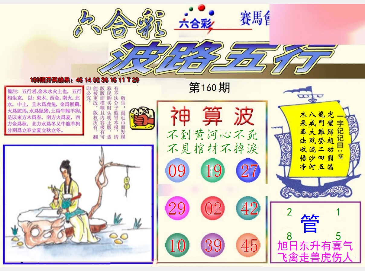 2024160期波路五行