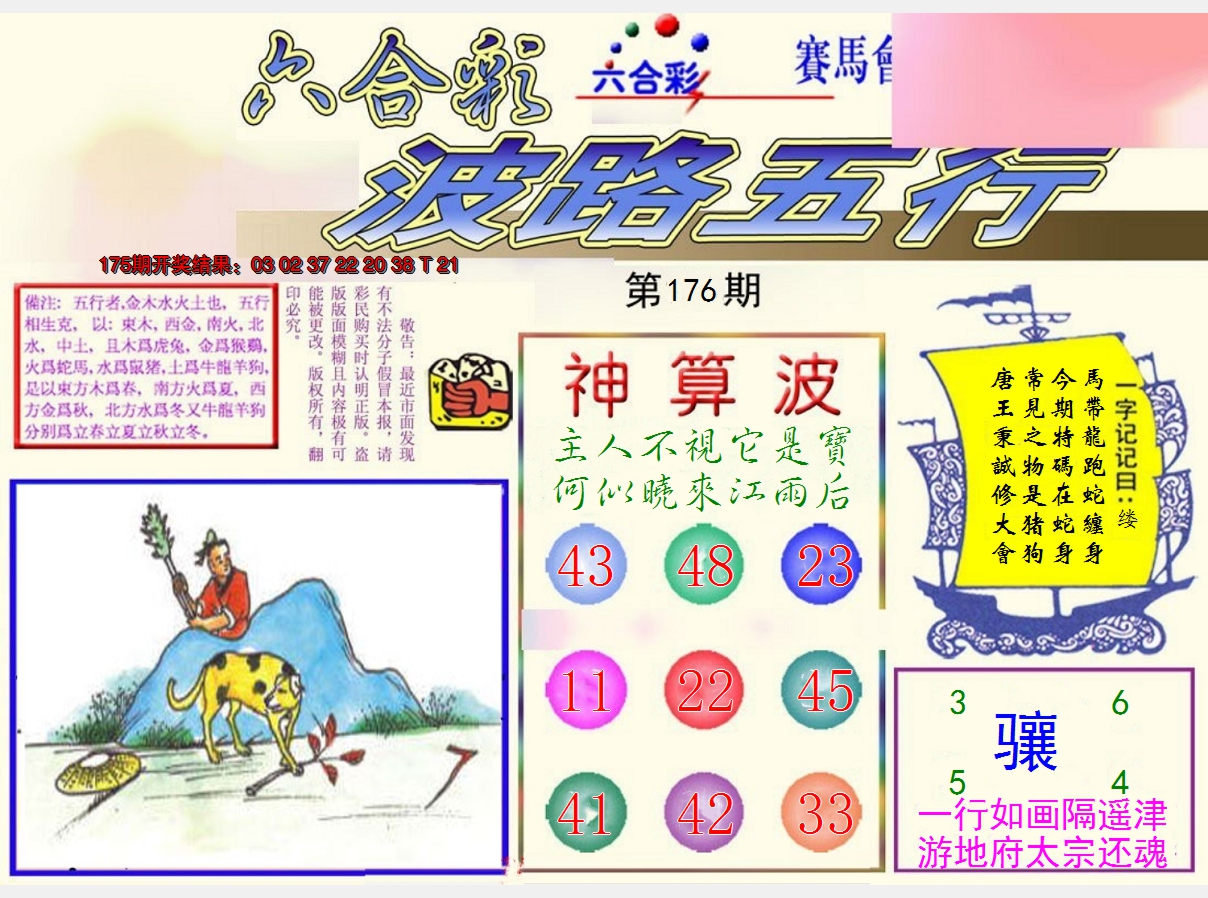 2024176期波路五行