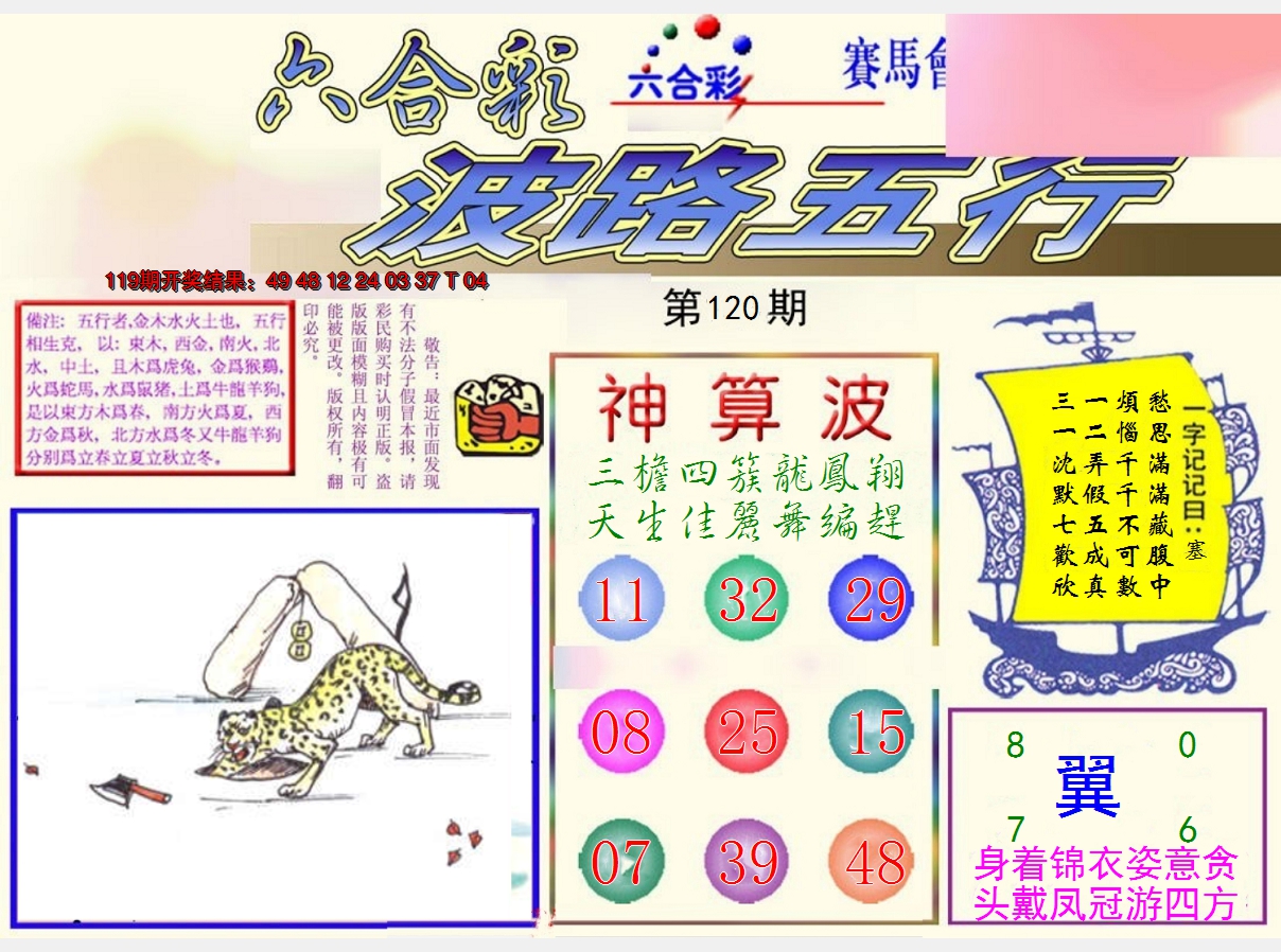 2024120期波路五行
