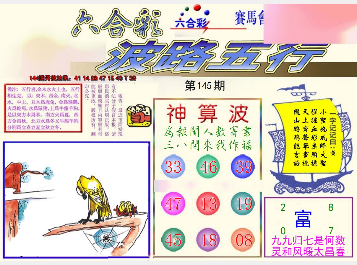 2024145期波路五行