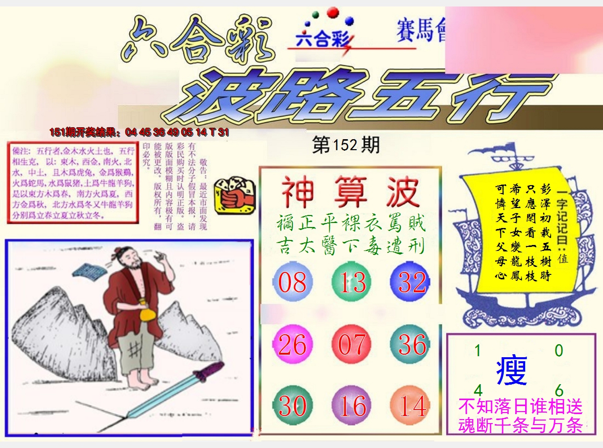 2024152期波路五行