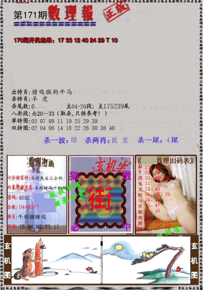 2024171期数理报