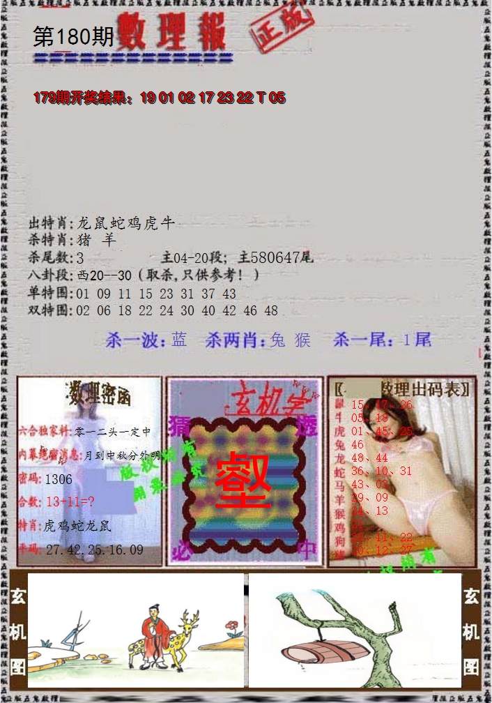 2024180期数理报