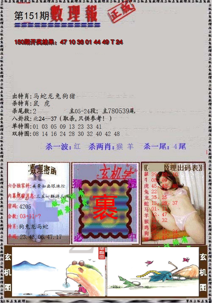 2024151期数理报