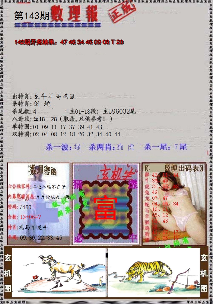 2024143期数理报