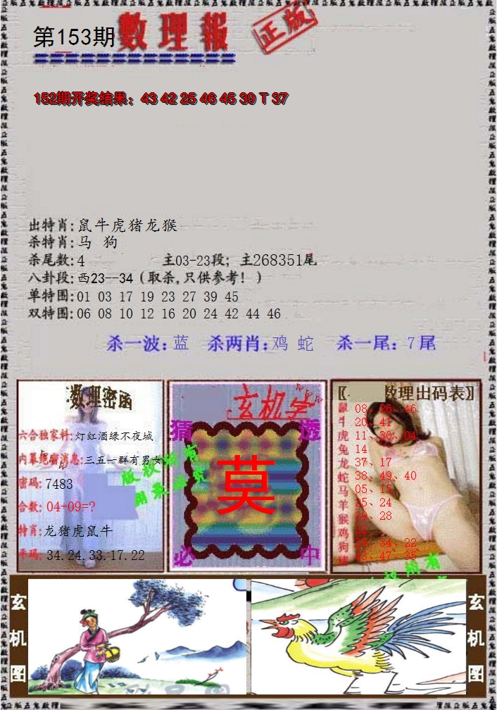 2024153期数理报