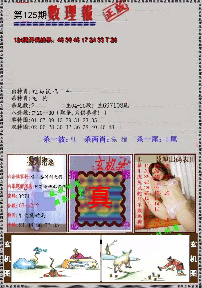 2024125期数理报