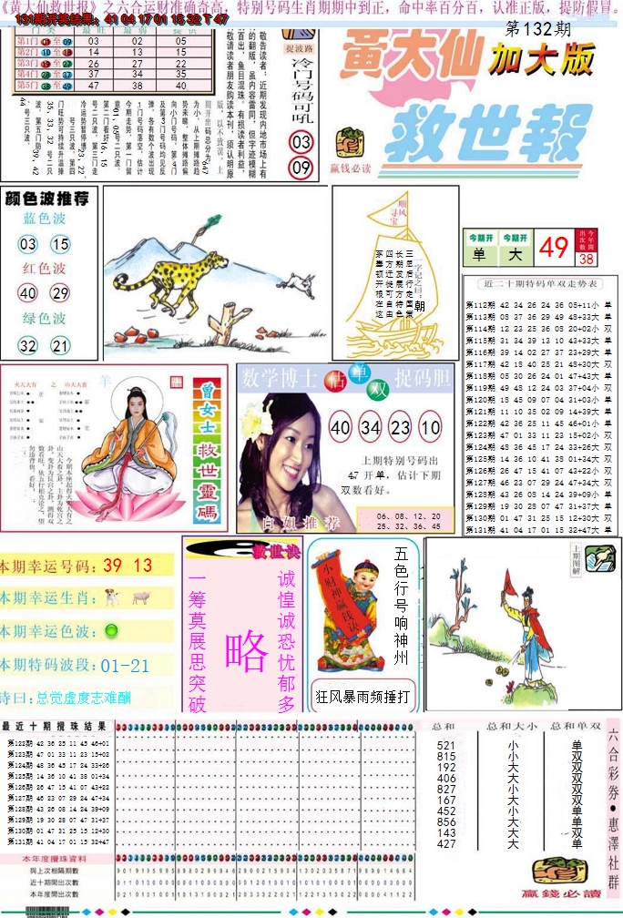 2024132期黄大仙救世A加大版
