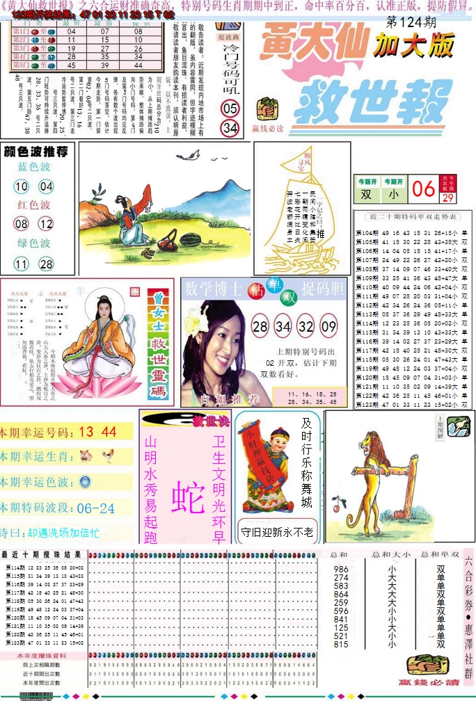 2024124期黄大仙救世A加大版