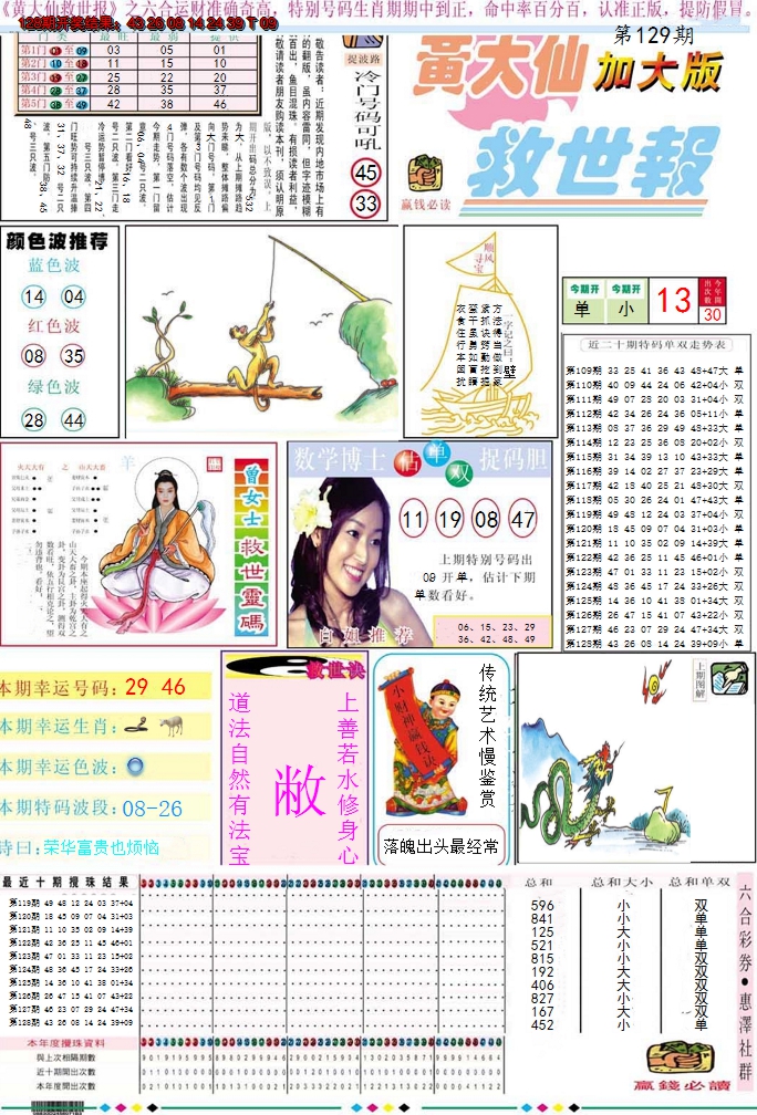 2024129期黄大仙救世A加大版