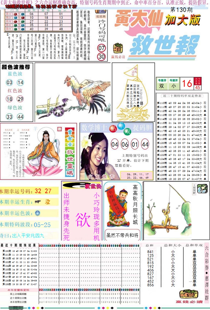 2024130期黄大仙救世A加大版