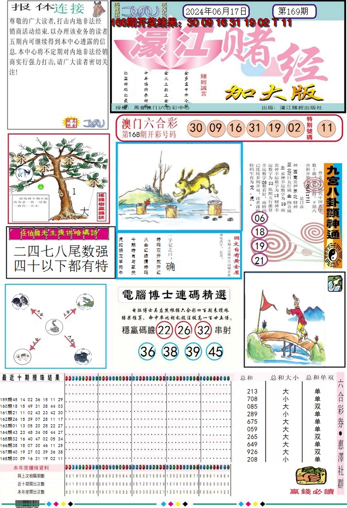 2024169期濠江赌经A加大版