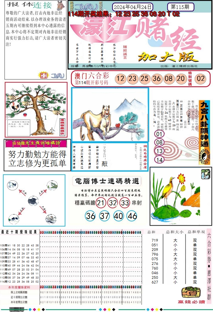 2024115期濠江赌经A加大版