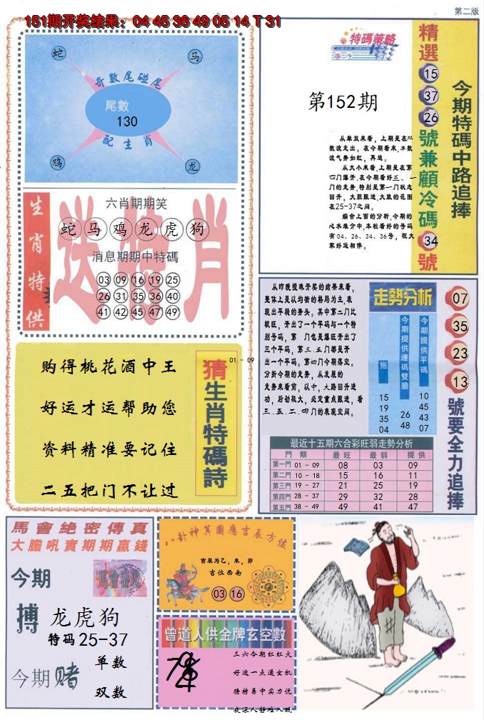 2024152期曾道人内幕消息B