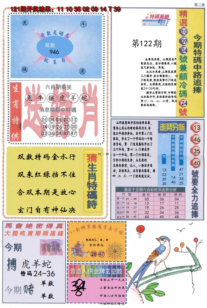 2024122期曾道人内幕消息B