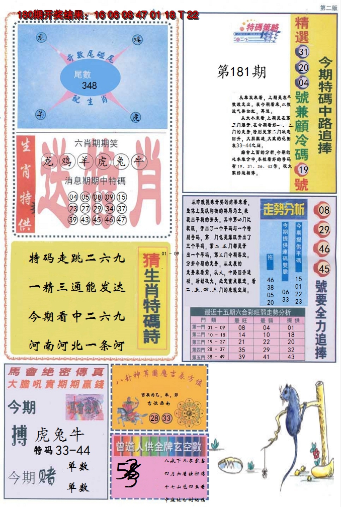 2024181期曾道人内幕消息B