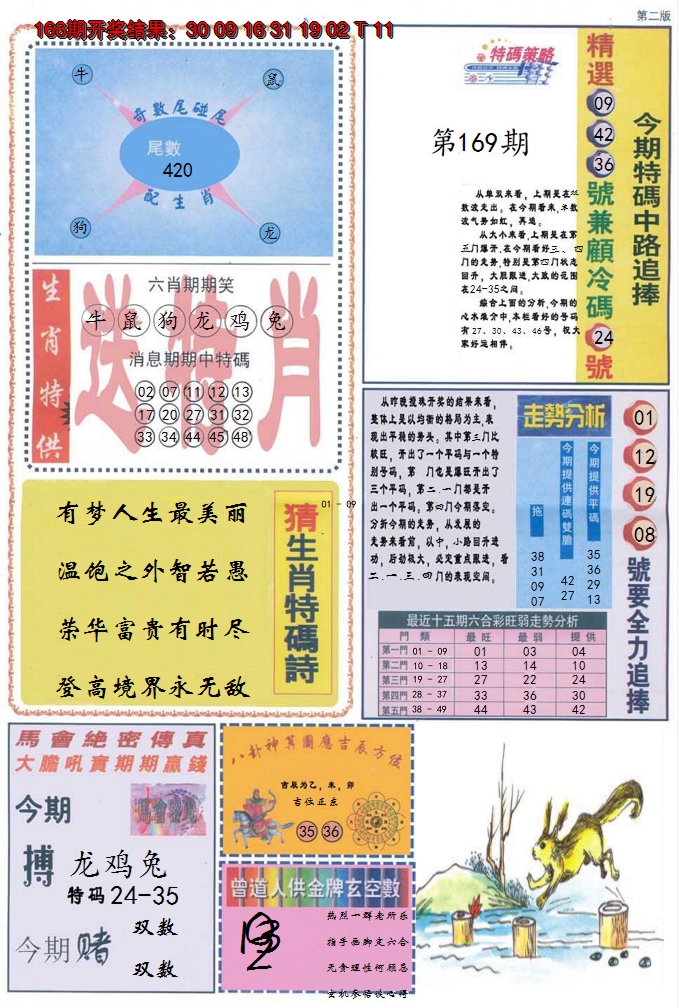 2024169期曾道人内幕消息B
