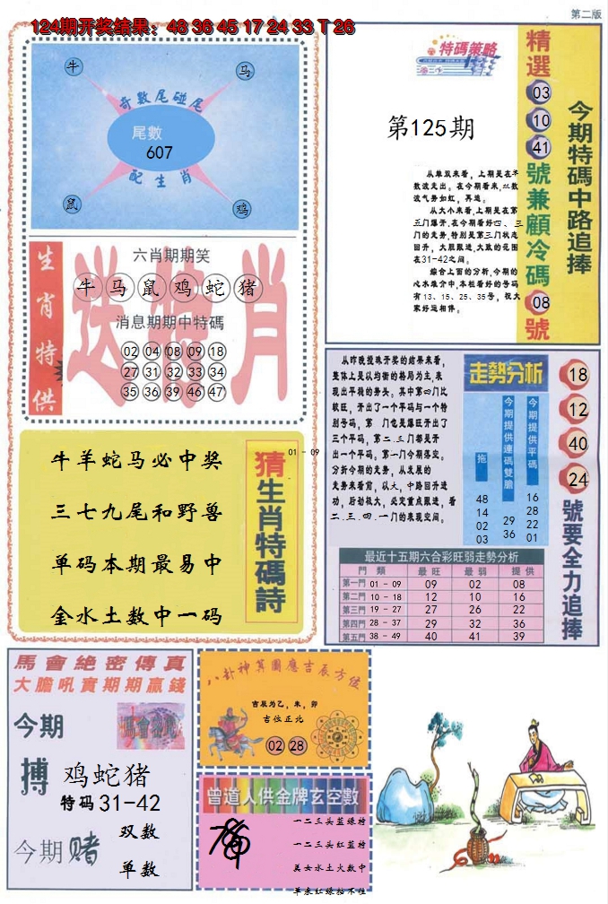 2024125期曾道人内幕消息B
