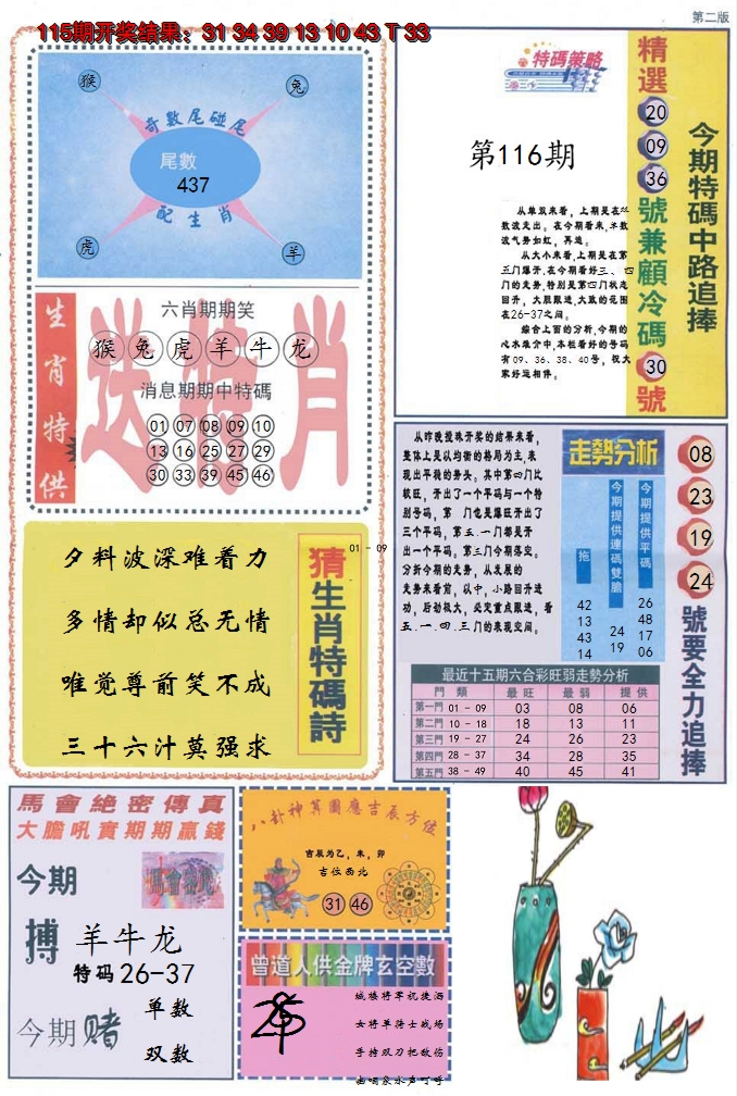 2024116期曾道人内幕消息B