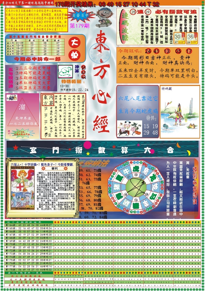 2024179期东方心经A
