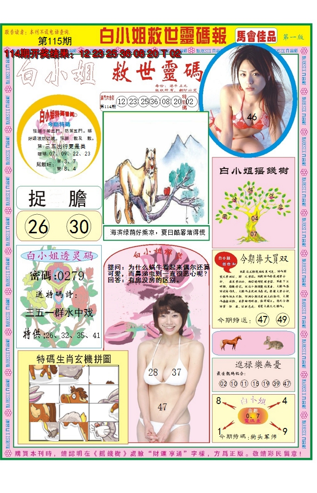 2024115期白小姐龙卷风A