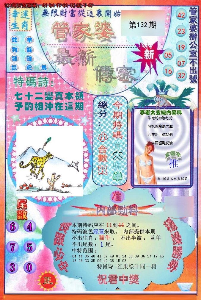2024132期管家婆新传密