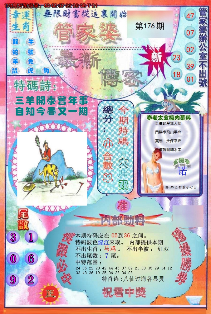 2024176期管家婆新传密