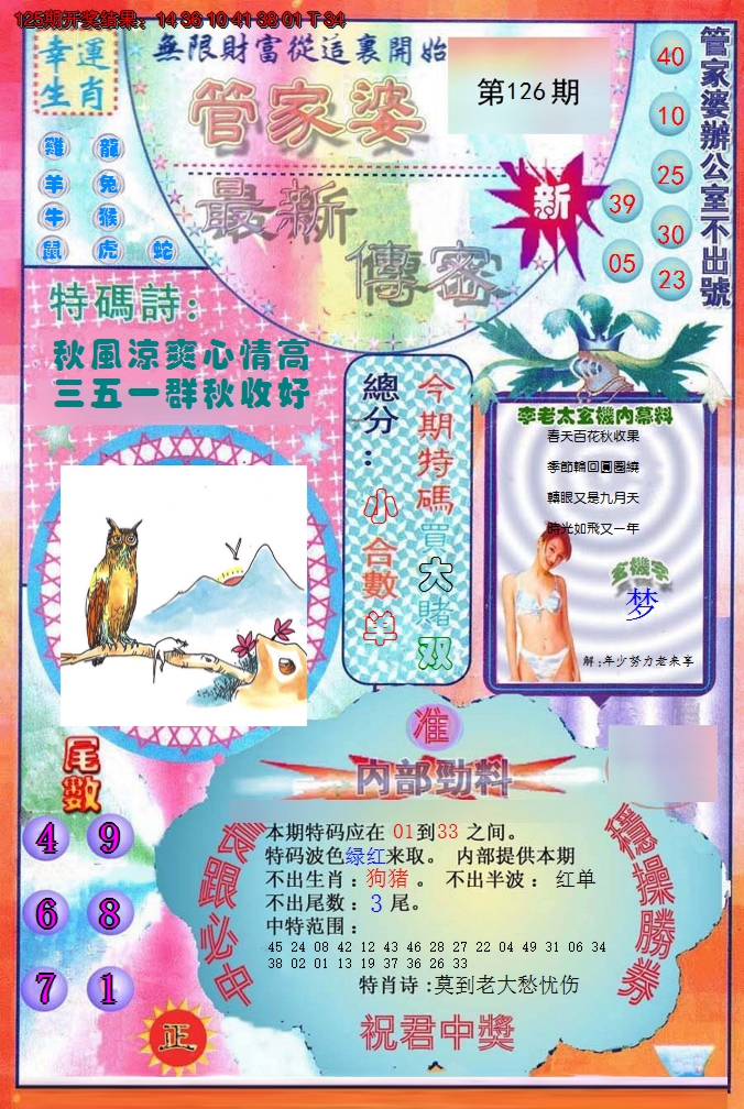2024126期管家婆新传密