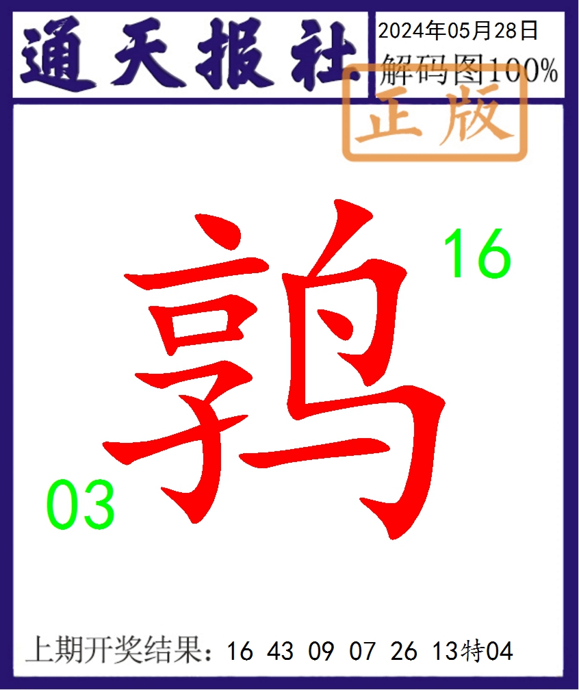 2024149期通天报解码图