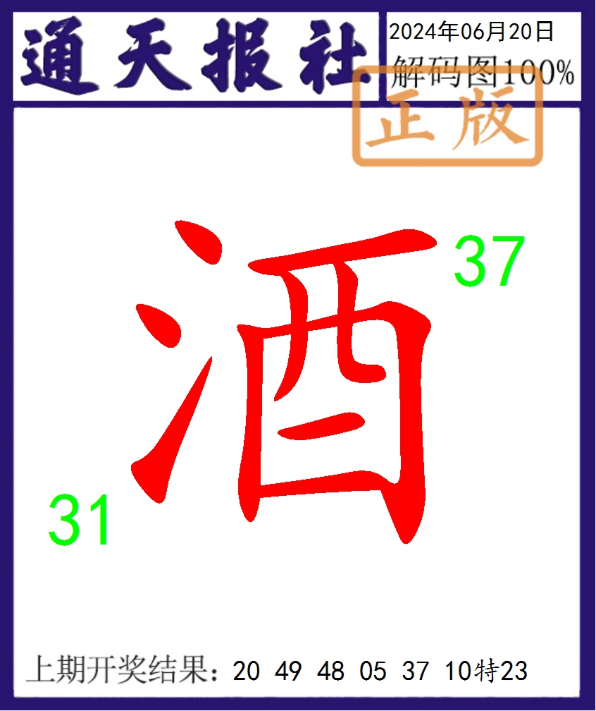 2024172期通天报解码图