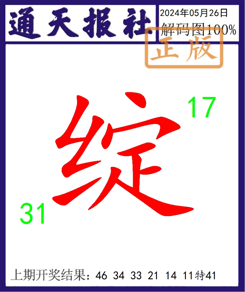 2024147期通天报解码图