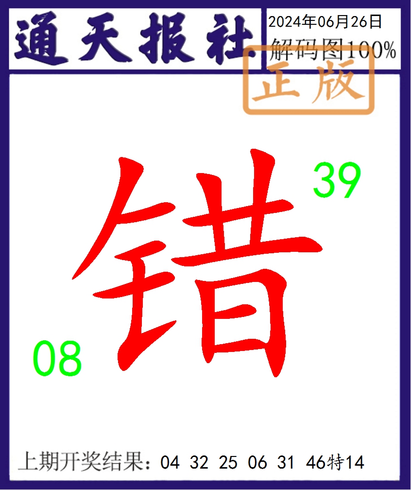 2024178期通天报解码图