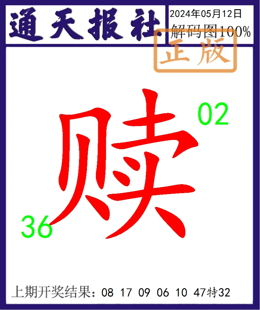 2024133期通天报解码图