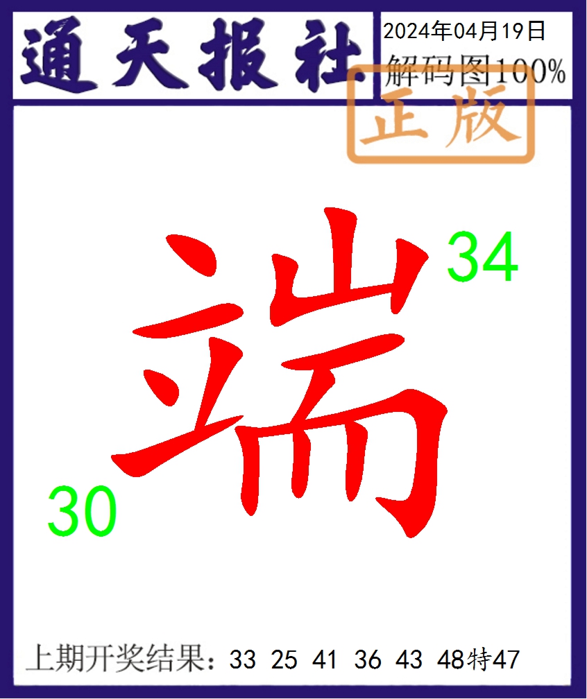2024110期通天报解码图