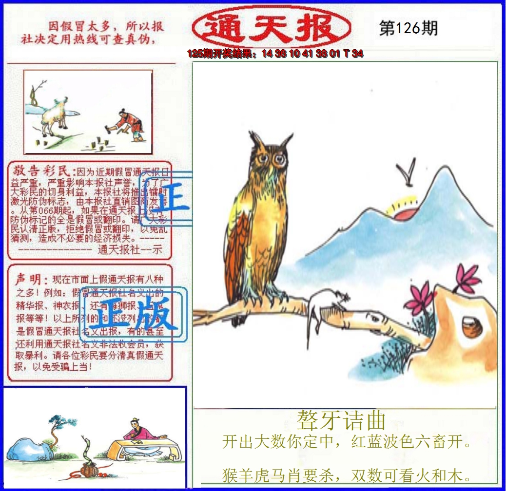 2024126期正版通天报