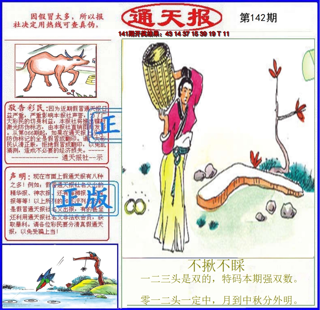 2024142期正版通天报