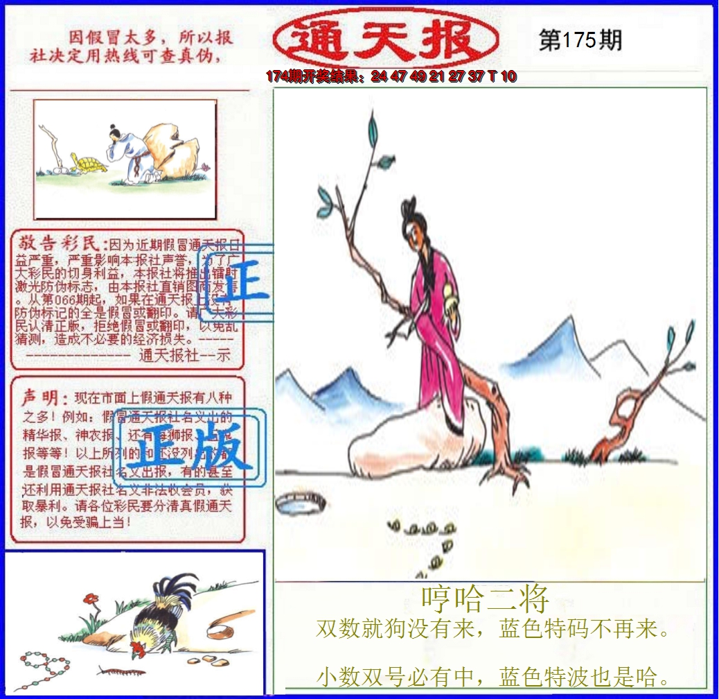 2024175期正版通天报