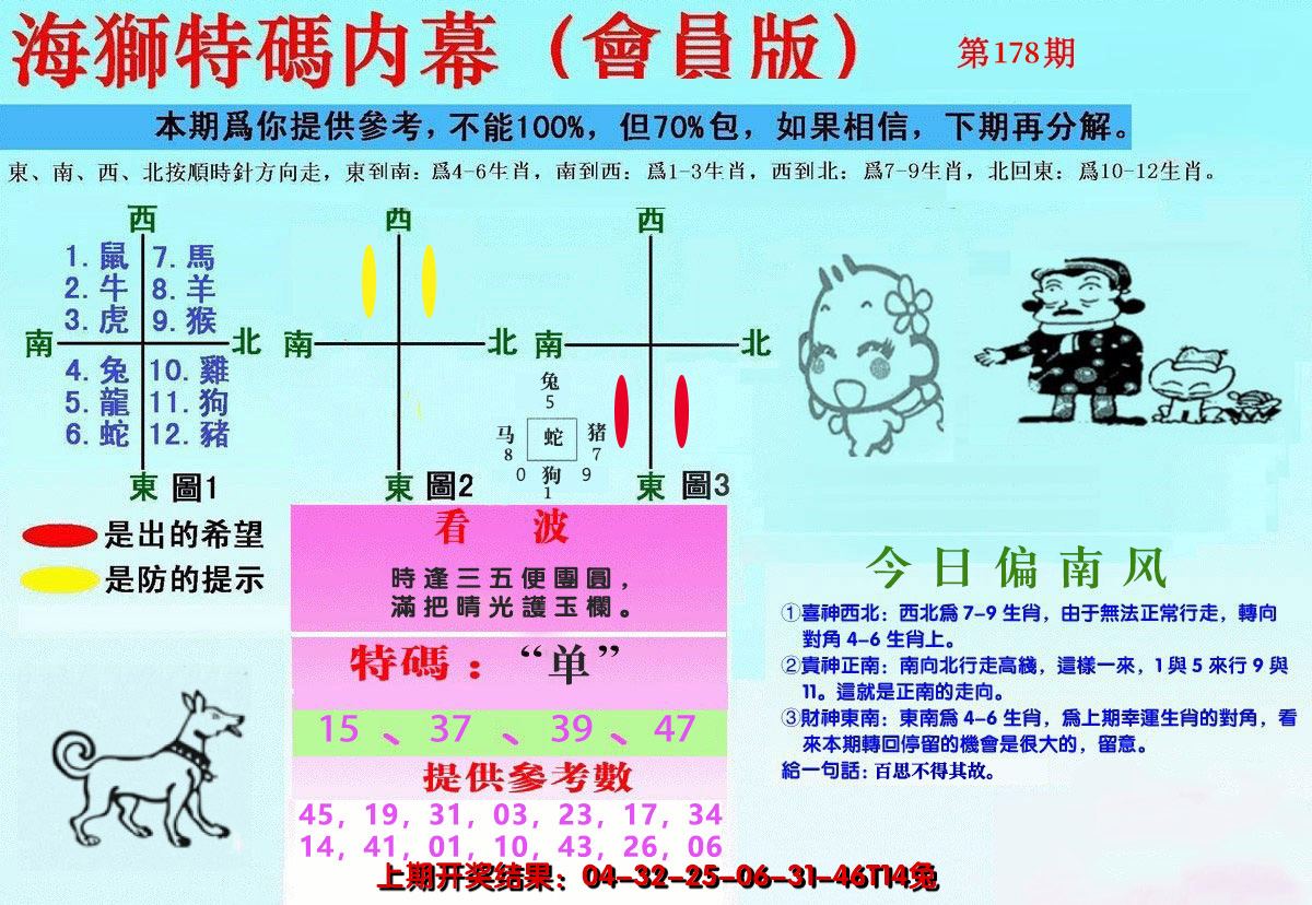 2024178期另版海狮特码内幕报