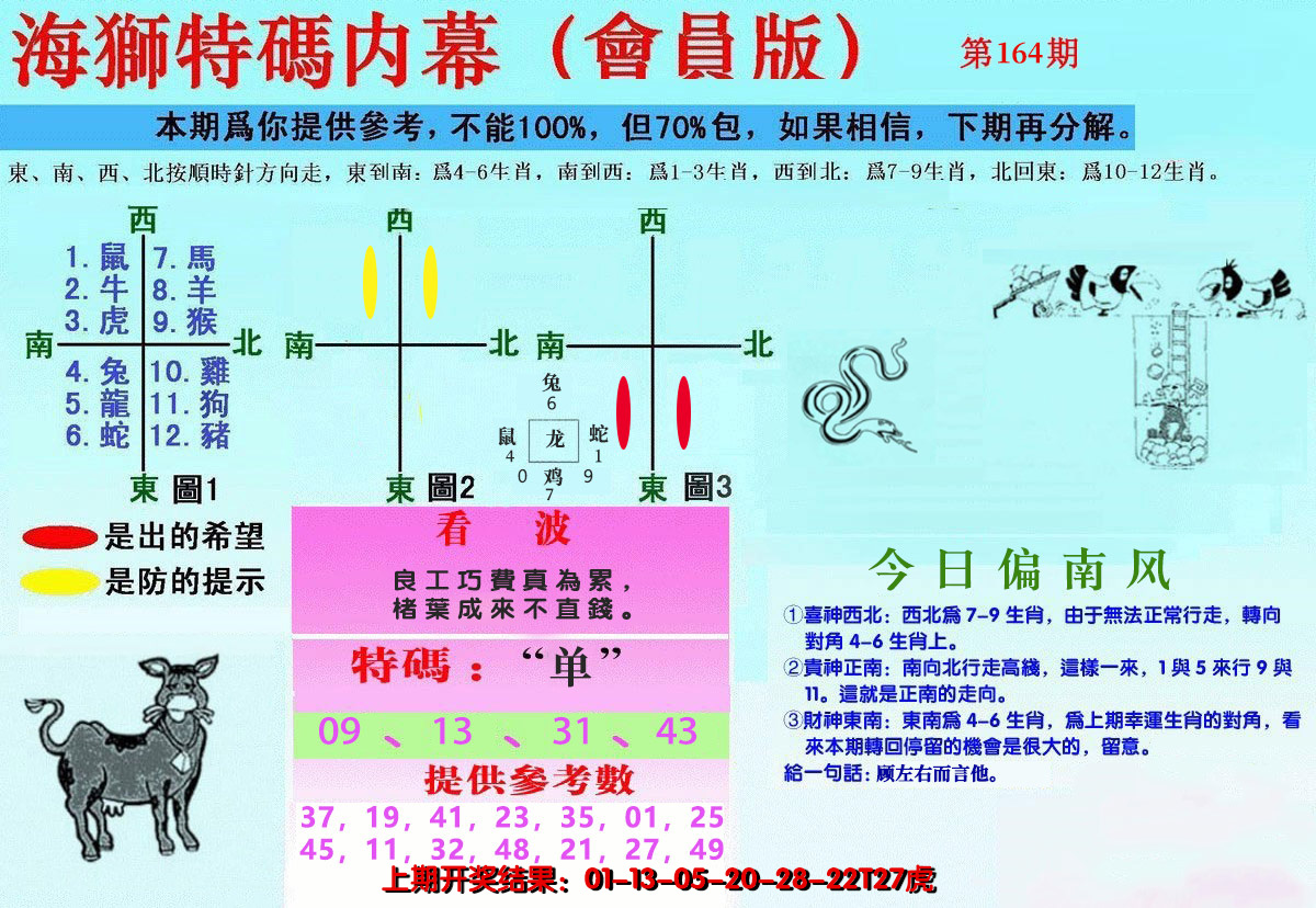 2024164期另版海狮特码内幕报