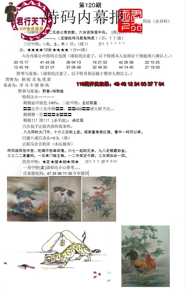 2024120期特码内幕报