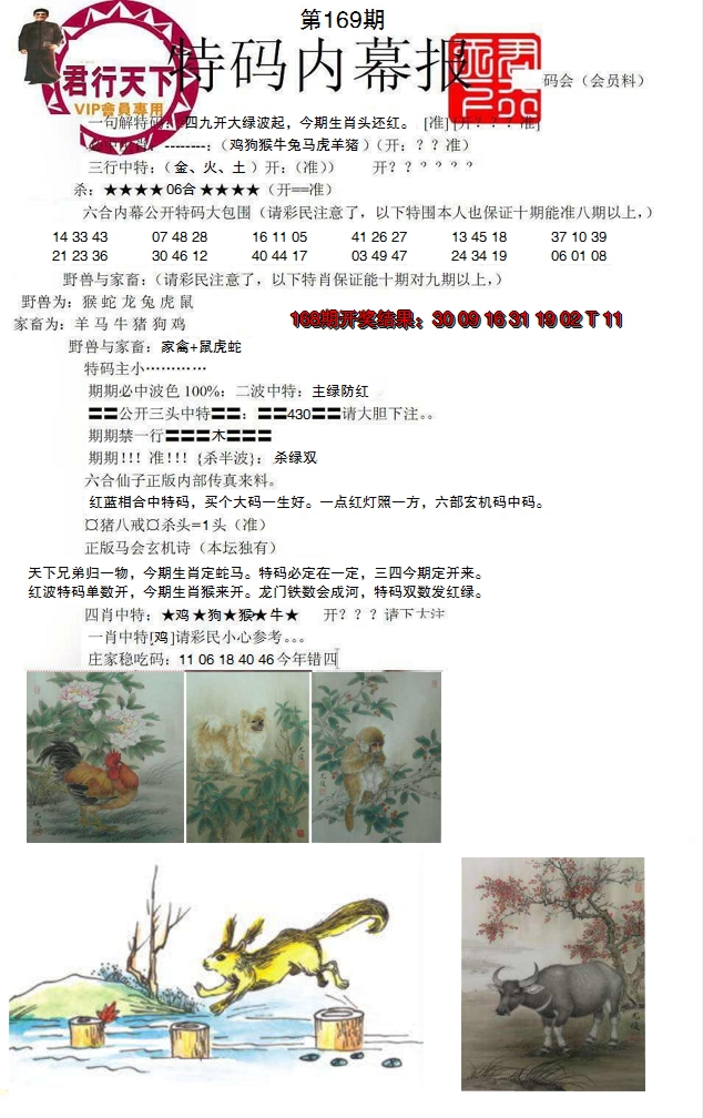2024169期特码内幕报