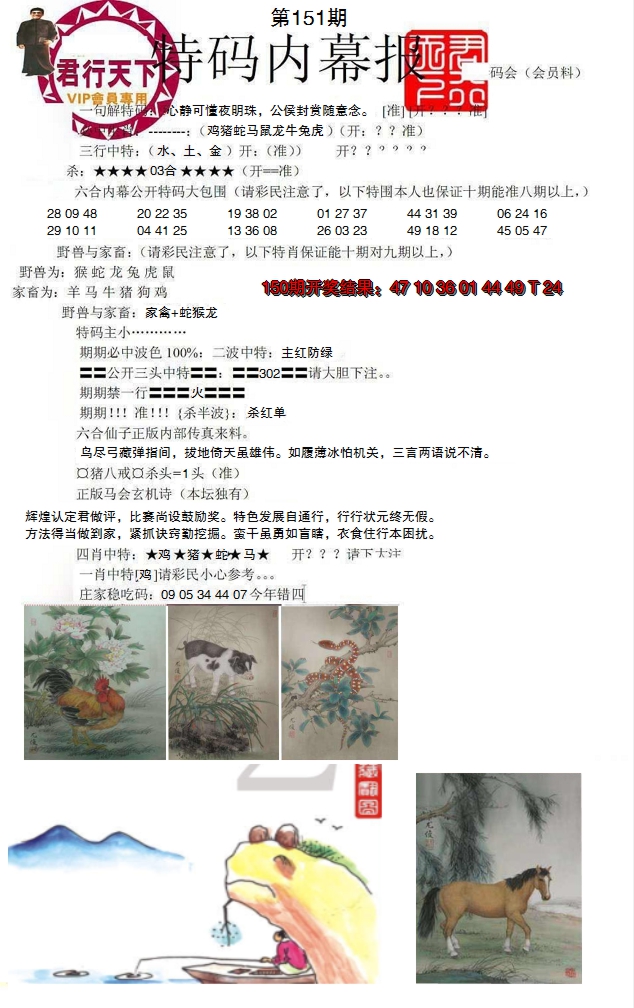 2024151期特码内幕报
