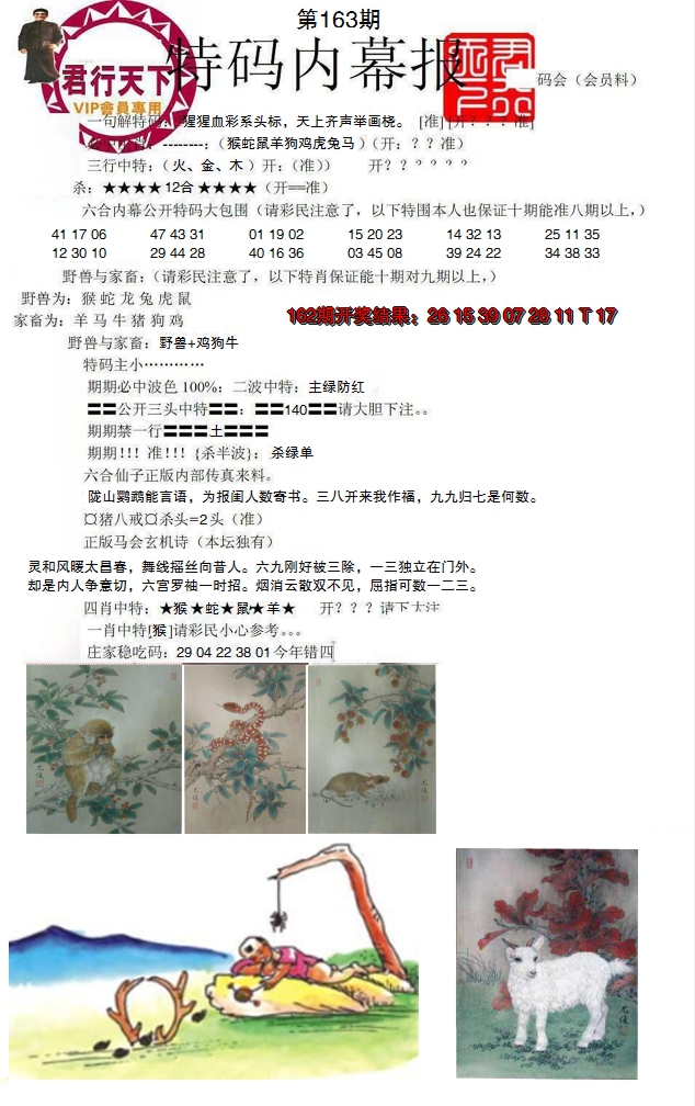 2024163期特码内幕报