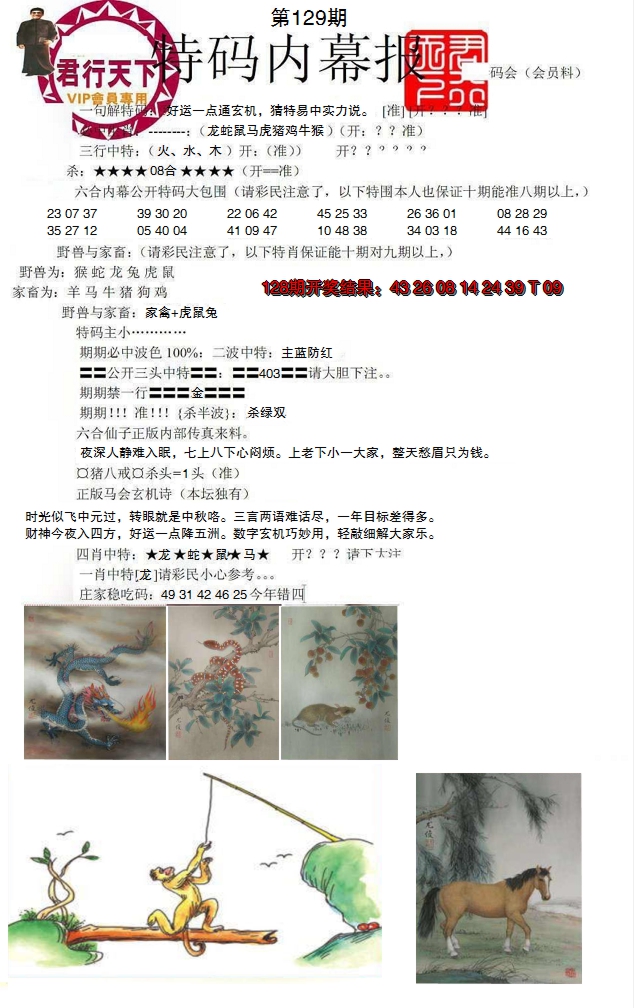 2024129期特码内幕报